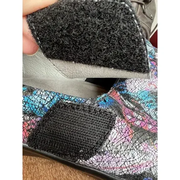 ALEGRIA Size 37 Lauryn LAU-885 Floral Loafer Comfort Shoes Purple Blue - Picture 5 of 7